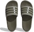 Shop (W) adidas Adilette Platform Slide 'Pebble Olive Strata' Lelaki/Wanita HQ6180