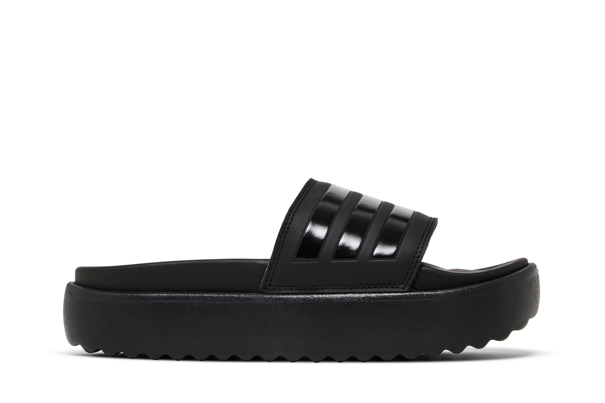 (Women) adidas Adilette Platform Slide 'Triple Black' HQ6179