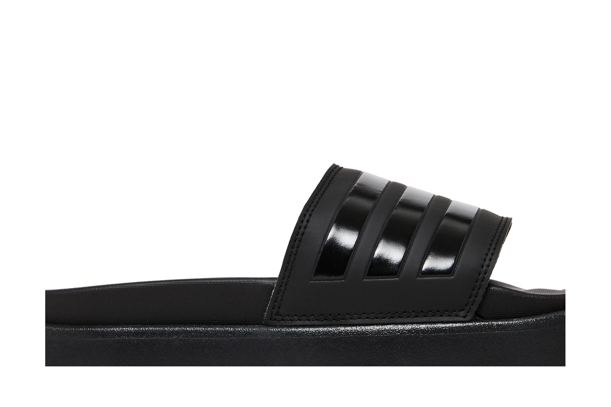 Lookbook (W) adidas Adilette Plataforma 'Triple Black' Sandalias Negras HQ6179