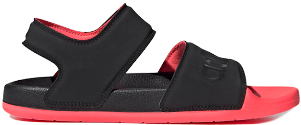 (W) adidas Adilette Slippers ''Zwart Signal Roze'' FW4300 Order (W) adidas Adilette Slippers ''Zwart Signal Roze'' FW4300