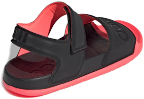 Shop (W) Sandalias adidas Adilette 'Negro y Rosa Signal' FW4300