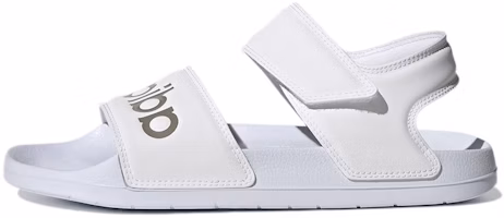 (Women) adidas Adilette Sandal 'White Champagne Metallic' H03266 (Women) adidas Adilette Sandal 'White Champagne Metallic' H03266