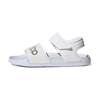 (W) adidas Adilette Sandal 'White Champagne Metallic'