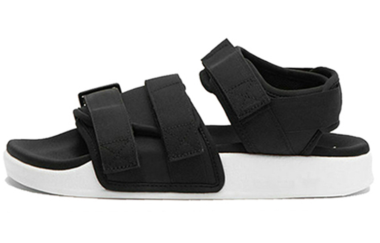 (Women) adidas Adilette Sandal Beach Sports White Sandals 'Black White' S75382