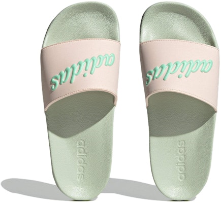 (Women) adidas Adilette Shower Slide 'Wonder Quartz Linen Green' GZ9507 Lookbook (Women) adidas Adilette Shower Slide 'Wonder Quartz Linen Green' GZ9507