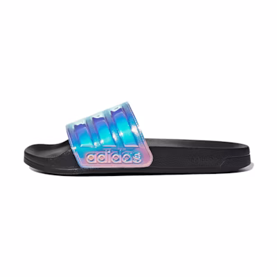 (W) adidas Adilette Shower Slides For Laser Slippers Multi-color 'Black'