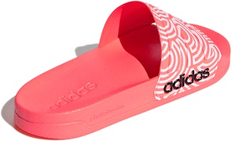 (W) adidas Adilette Slide Sandal Pink/Putih FX1199 Shop (W) adidas Adilette Slide Sandal Pink/Putih FX1199