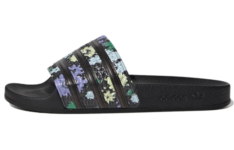 Buy (W) アディレッタ スライド "ブラックフローラル" H00141