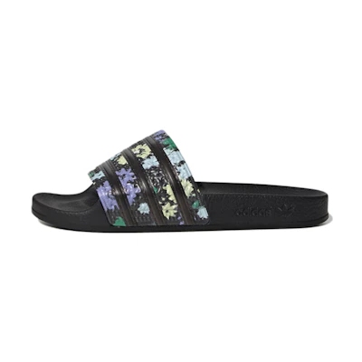 (W) adidas Adilette Slide 'Black Floral'