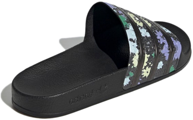(W) 아디다스 아딜렛 슬라이드 '블랙 플로럴' H00141 Shop (W) 아디다스 아딜렛 슬라이드 '블랙 플로럴' H00141