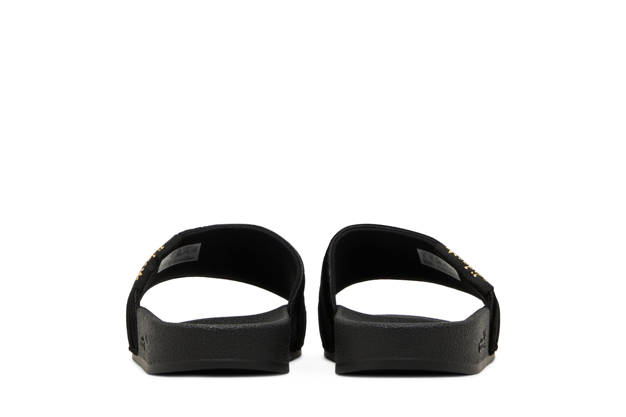 Details for (W) adidas Adilette Slide 'Negro Oro Metálico' GZ6146