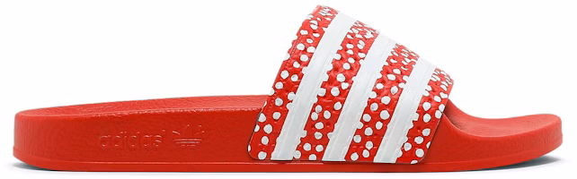(Women) adidas Adilette Slide 'Polka - Vivid Red' FX5921 (Women) adidas Adilette Slide 'Polka - Vivid Red' FX5921