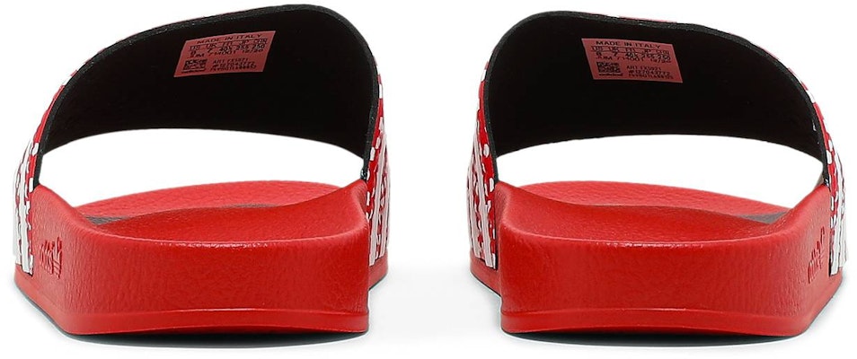 (Women) adidas Adilette Slide 'Polka - Vivid Red' FX5921 Details for (Women) adidas Adilette Slide 'Polka - Vivid Red' FX5921