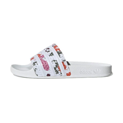 (W) adidas Adilette Slide 'White Floral'