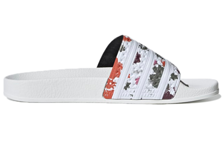 Order adidas originals Adilette 滑梯 女款 白色 花卉 拖鞋