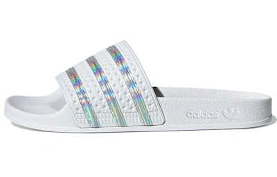 (Women) adidas Adilette Slide 'White Iridescent'
