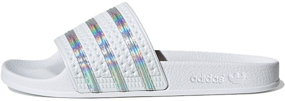 (Women) adidas Adilette Slide 'White Iridescent' FV0041 (Women) adidas Adilette Slide 'White Iridescent' FV0041