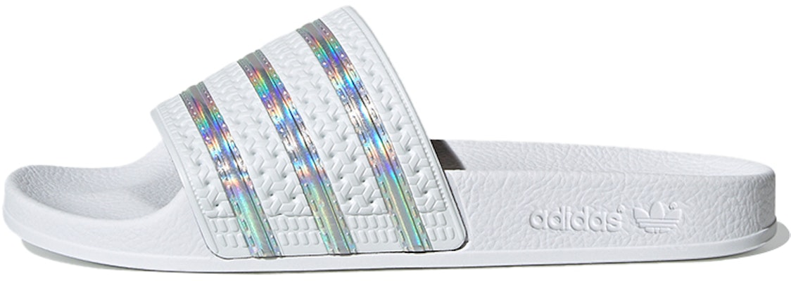 (Women) adidas Adilette Slide 'White Iridescent' FV0041 Buy (Women) adidas Adilette Slide 'White Iridescent' FV0041