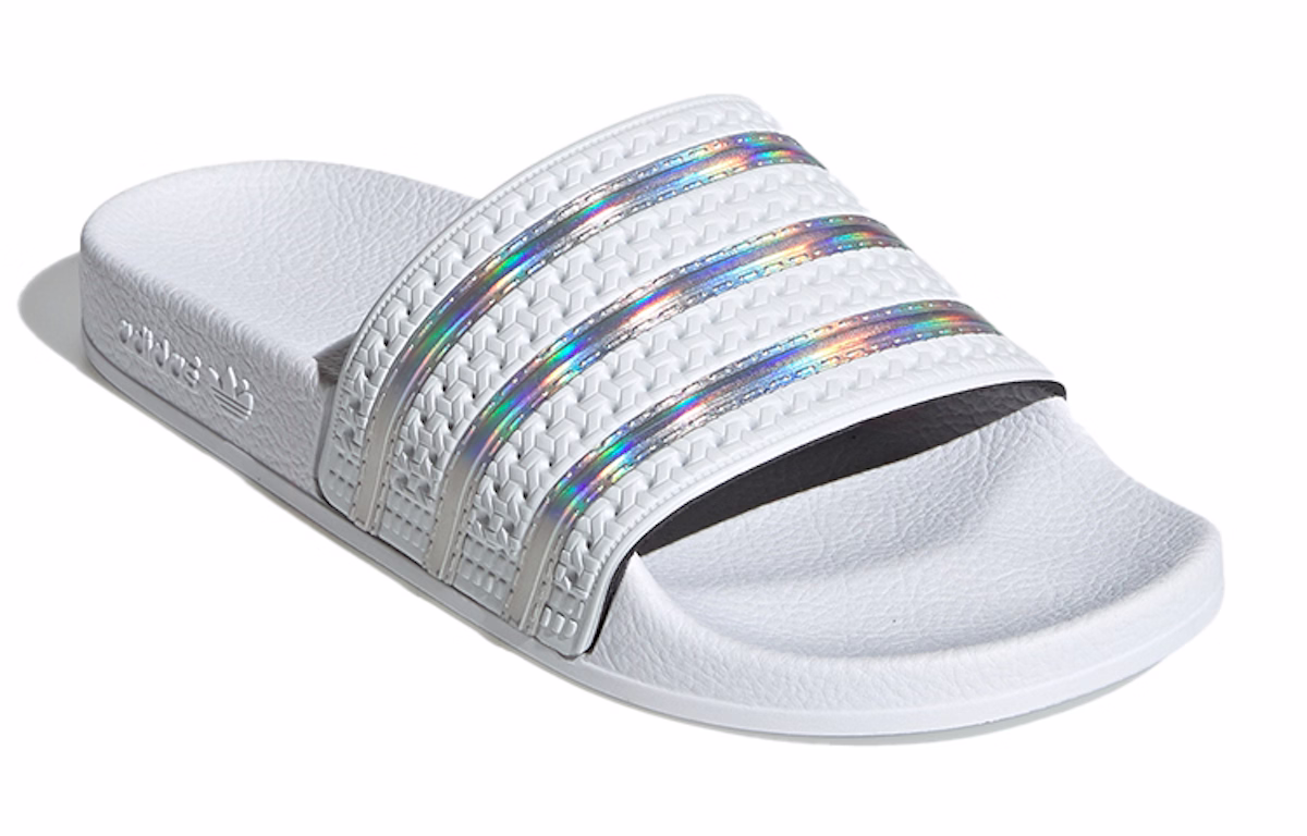 (Women) adidas Adilette Slide 'White Iridescent'