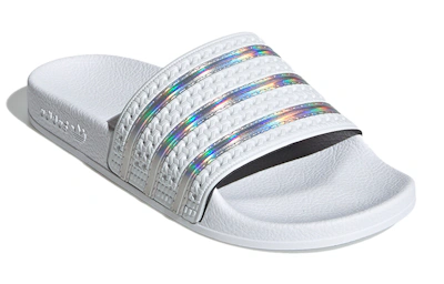 (Women) adidas Adilette Slide 'White Iridescent'