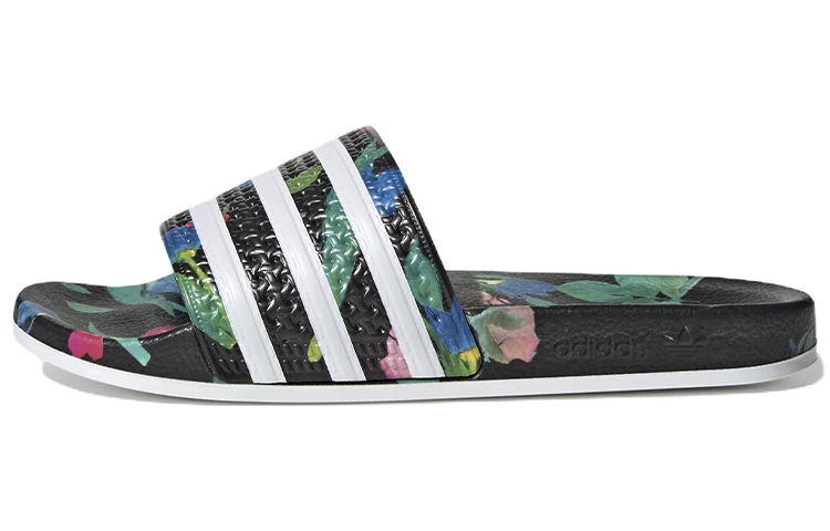 (Women) adidas Adilette Slides 'Black Floral' EE4853