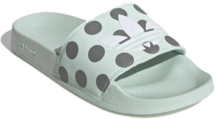 (Women) adidas Adilette Slides 'Dash Green Polka' FU9150 Order (Women) adidas Adilette Slides 'Dash Green Polka' FU9150
