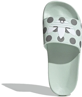 (Women) adidas Adilette Slides 'Dash Green Polka' FU9150 Shop (Women) adidas Adilette Slides 'Dash Green Polka' FU9150