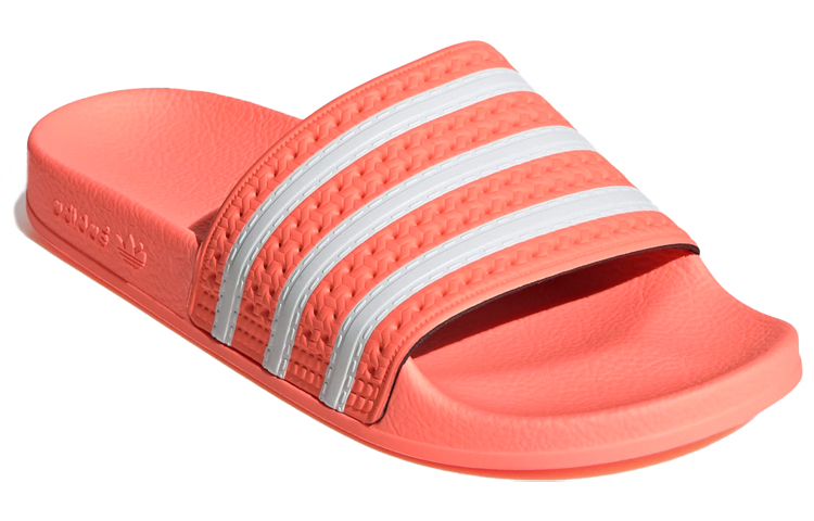(W) adidas Adilette Slides 'Semi Flash Orange' 圖 3