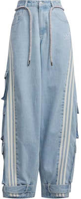 (W) adidas Adillenium Celana Denim Relaxed Fit Wide Leg Biru Muda. JY4515 Buy (W) adidas Adillenium Celana Denim Relaxed Fit Wide Leg Biru Muda. JY4515