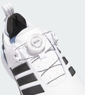 (W) Adidas Adipower 26 BOA Spikeless Golf Sepatu Putih/Hitam/Sky Biru. JP8386 1