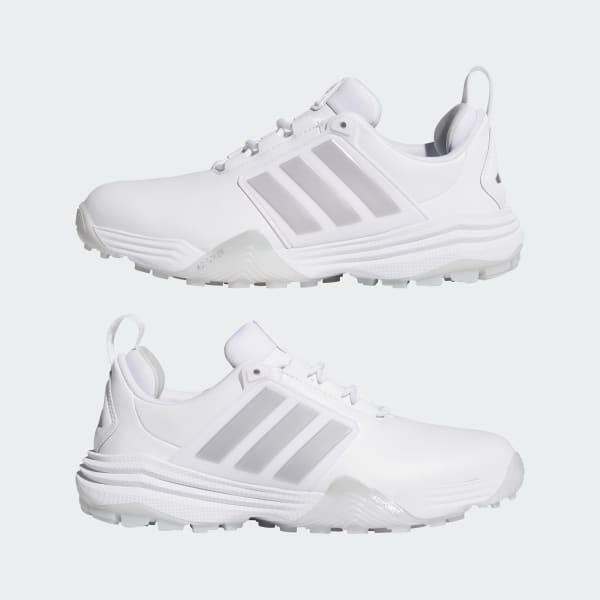 Sizing (W) Adidas Adipower 26 Kasut Golf Tanpa Spike Putih/Perak/Abu-Abu. JP8397