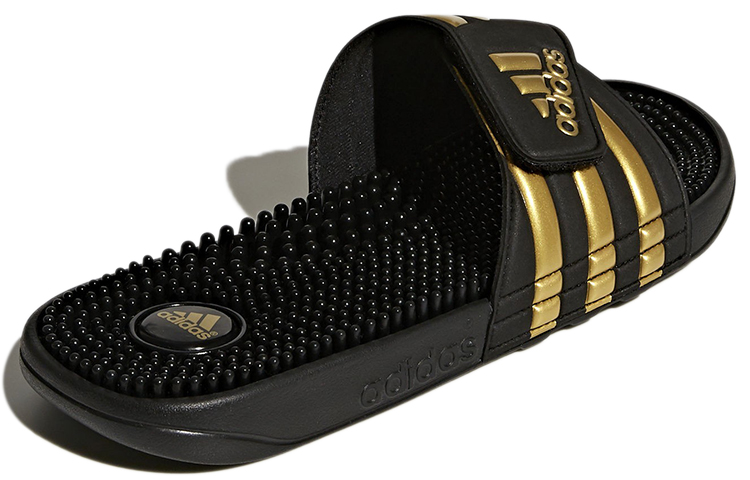 Shop (W) adidas Adissage ''Nero Oro'' CM7924
