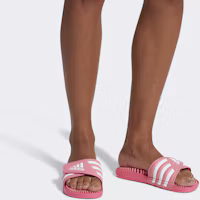 Sizing adidas Adissage 滑水鞋 防滑耐磨 女式 粉紅色