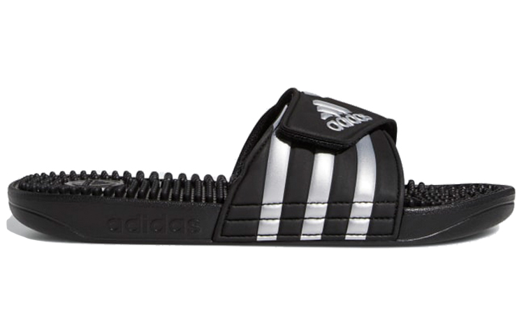 Order (W) adidas Adissage Ciabatte Nero/Argento G28843