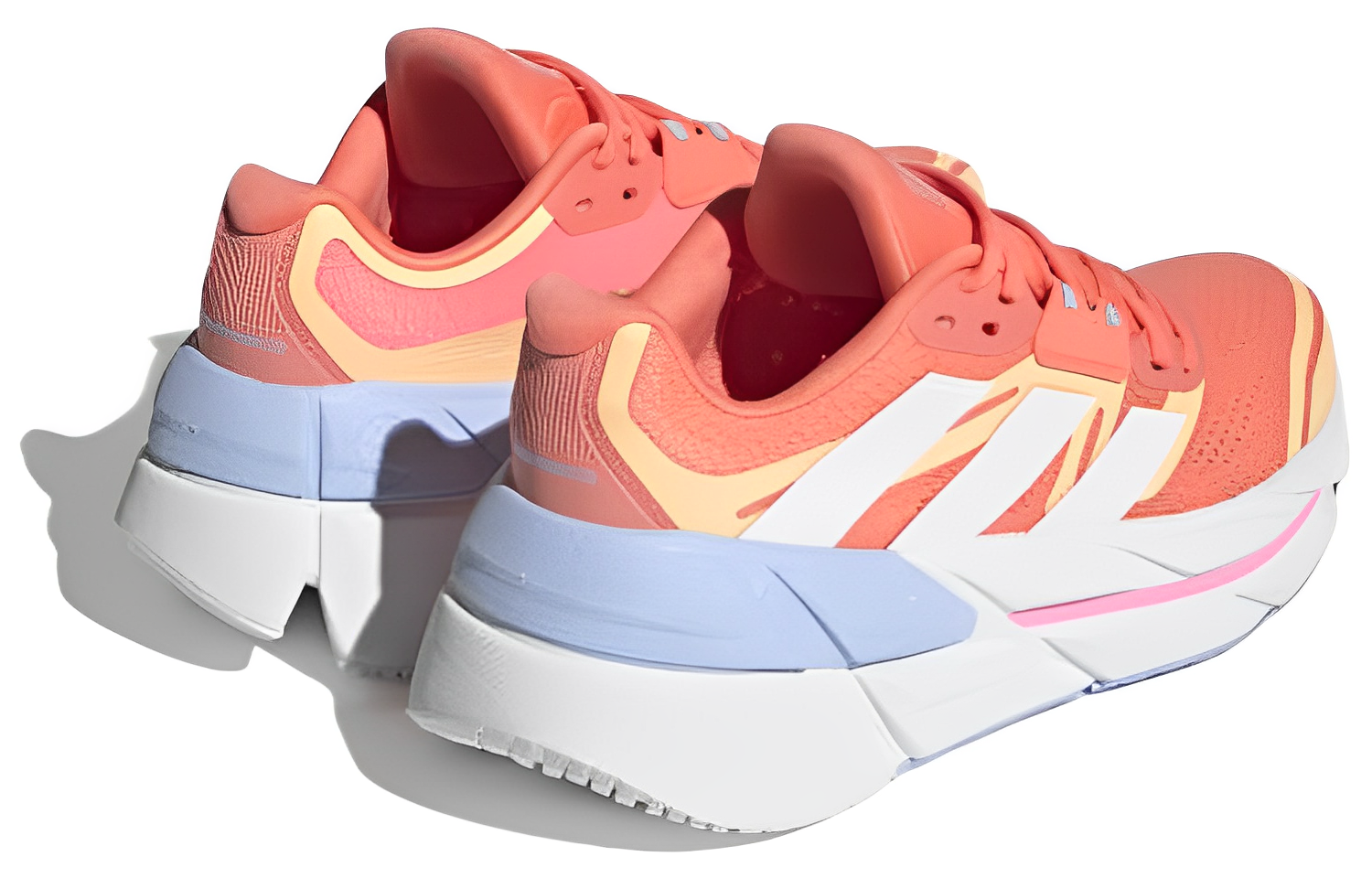 Shop adidas Adistar CS 防滑耐磨輕便 低筒 跑步鞋 女款 粉