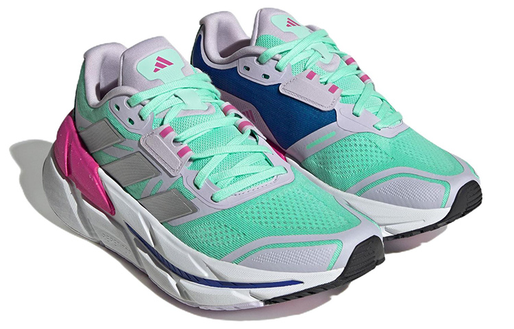 Lookbook 阿迪達斯 Adistar CS 舒適潮流 防滑耐磨 低幫 跑步鞋 女款 灰綠粉
