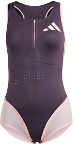 (W) adidas ADIZERO 跑步拼色連體衣 黑紫色短袖。 IN1204 Buy (W) adidas ADIZERO 跑步拼色連體衣 黑紫色短袖。 IN1204