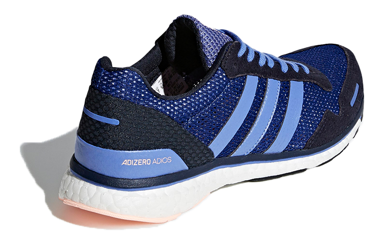 Shop (W) adidas Adizero Adios 3 Hitam/Biru CM8362