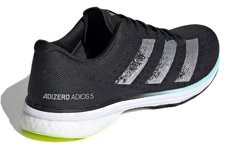 Shop 阿迪达斯 Adizero Adios 5 耐磨 低幫運動跑步鞋 女款 黑銀