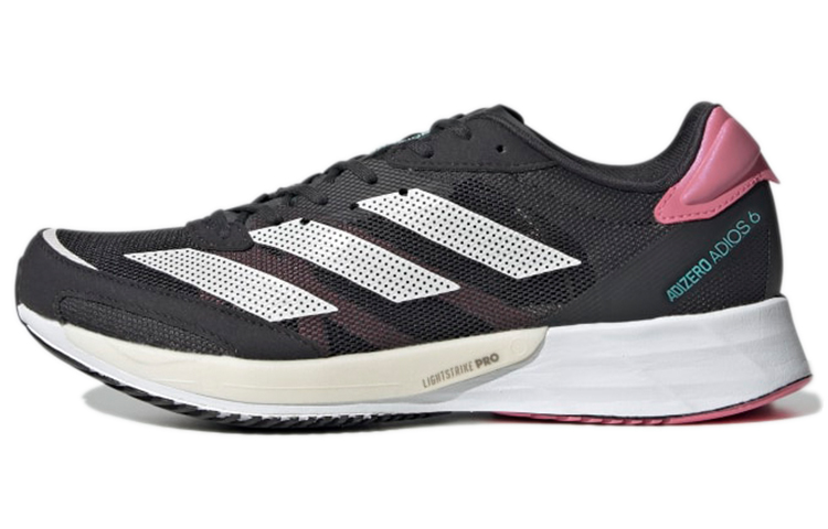 (Women) adidas Adizero Adios 6 'Black White Pink' H67512