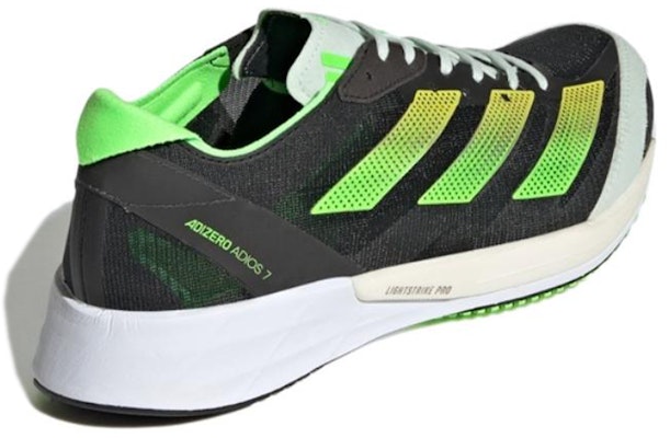 (Women) adidas Adizero Adios 7 'Black Solar Green' GY8408 Shop (Women) adidas Adizero Adios 7 'Black Solar Green' GY8408