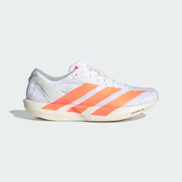 (Women) adidas Adizero Adios 9 Cloud White/Beam Orange/Lucid Red JQ0779