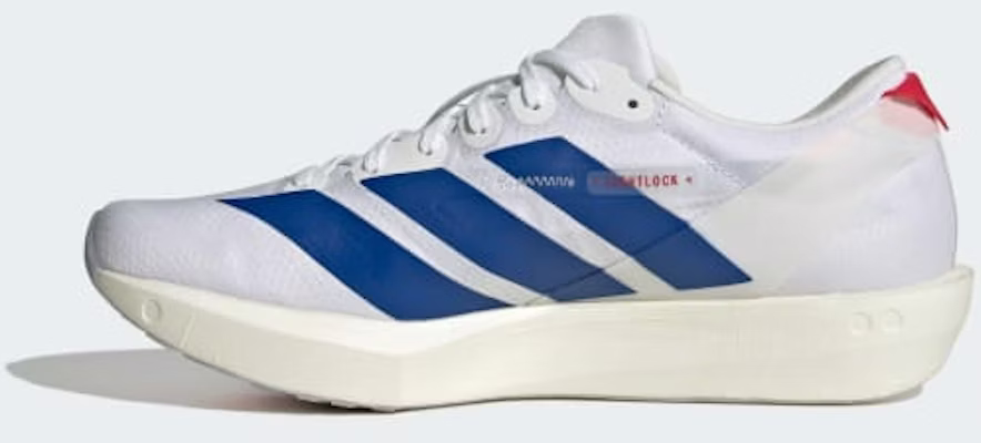 (Women) adidas Adizero Adios 9 Cloud White/Royal Blue/Pure Ruby JQ0766 Details for (Women) adidas Adizero Adios 9 Cloud White/Royal Blue/Pure Ruby JQ0766