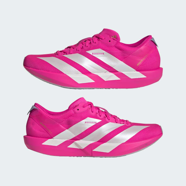 Sizing (W) Adidas Adizero Adios 9 跑鞋 粉紅/金屬銀/銀紫 JH5246