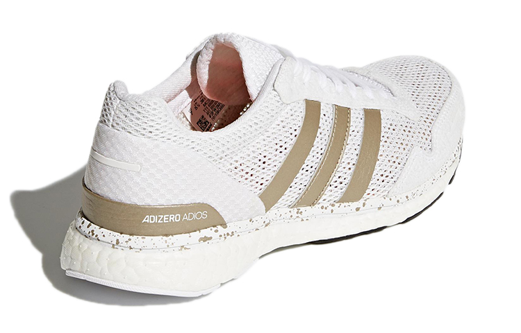 Shop adidas 減震防滑耐磨 低幫 跑步鞋 女款 白金