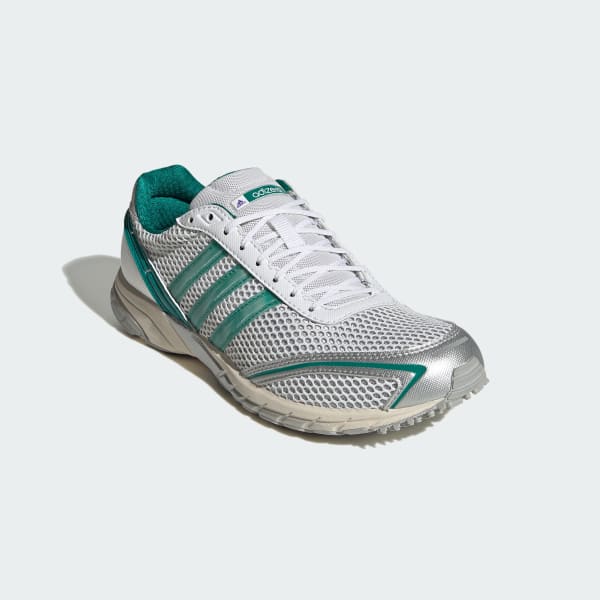 Shop (W) adidas Adizero Adios OG W 銀色/黑色/綠色 女款跑鞋 KJ1000
