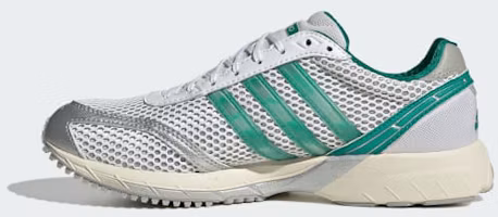 Details for (Women) adidas Adizero Adios OG W Silver Metallic/Core Black/Power Green KJ1000