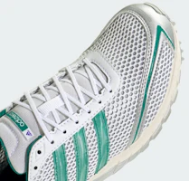 Cheap (Women) adidas Adizero Adios OG W Silver Metallic/Core Black/Power Green KJ1000