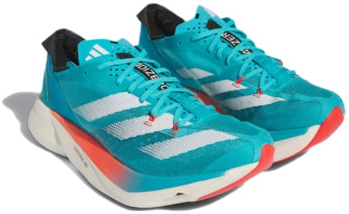 (W) adidas Adizero Adios Pro 3 'Lucid Cyan Putih' ID8473 Lookbook (W) adidas Adizero Adios Pro 3 'Lucid Cyan Putih' ID8473