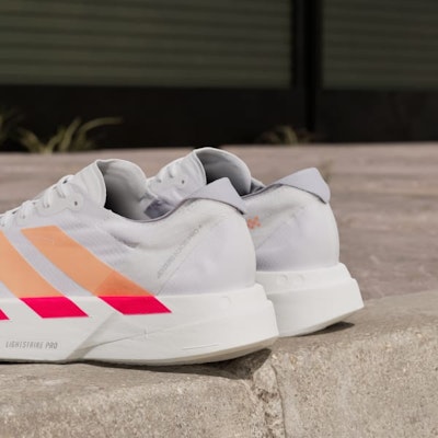 (Women) Adidas Adizero Adios Pro 4 Cloud White/Beam Orange/Lucid Red JR7087 1